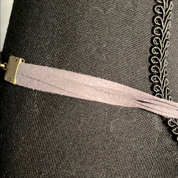 Silpada Labradorite Leather Crystal "Blue Streak" Necklace with Egyptian Motifs - Picture 5 of 13